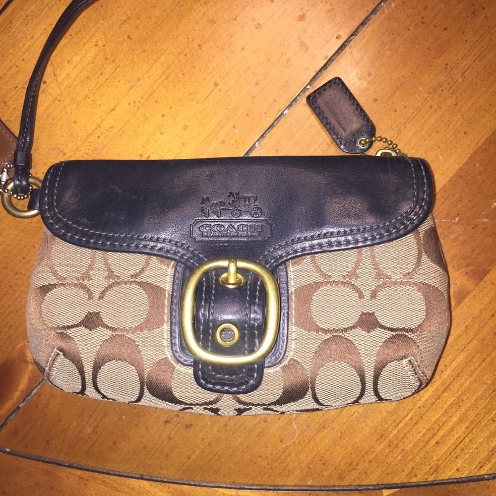 Coach wristlet wallet.